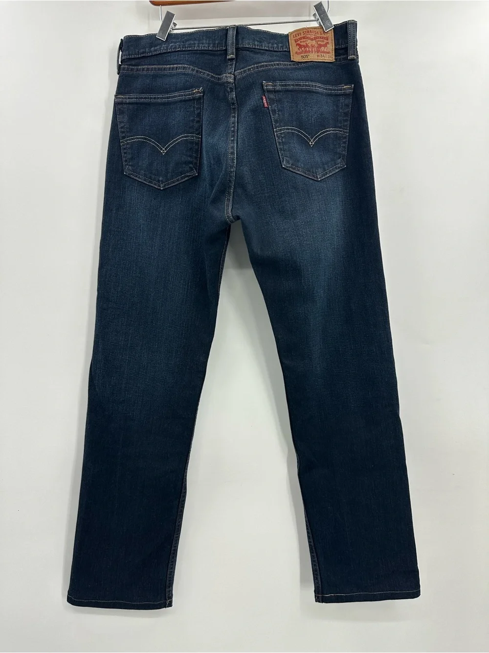 Levi's 505 Dark Blue Straight-Leg Jeans 34x34